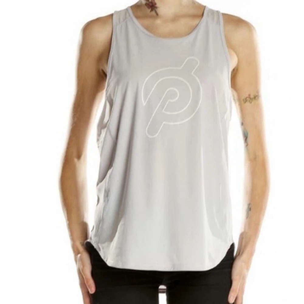 Lululemon -Peloton Collab Light Gray Workout Tank size 10